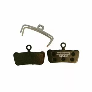 PASTIGLIE BRAKING ORGANICHE P21 PER SRAM G2, GUIDE R, RS, RSC E AVID XO TRAIL