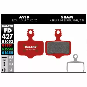 PASTIGLIE GALFER ADVANCED G1851 PER AVID ELIXIR - SRAM XX