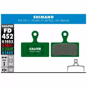 PASTIGLIE GALFER PRO G1554T PER SHIMANO XTR M9000, DEORE XT (M 785) E SLX (M666)