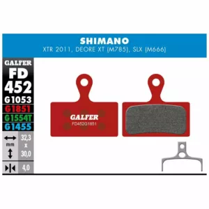PASTIGLIE GALFER ADVANCED G1851 PER SHIMANO XTR - SLX