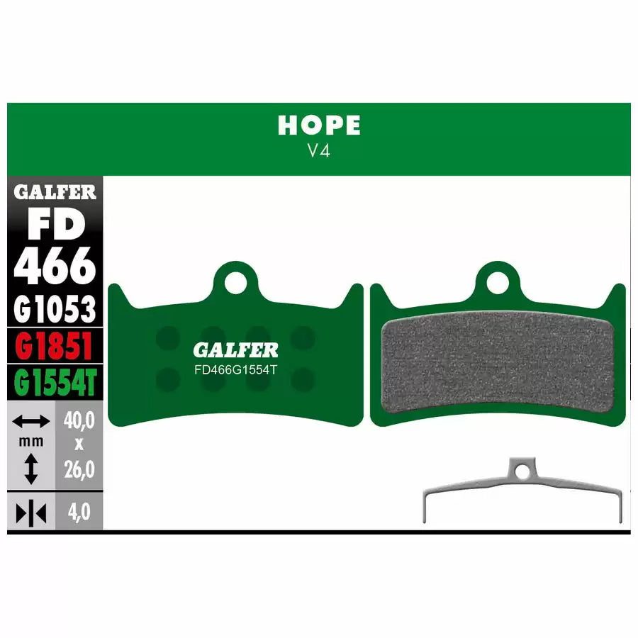 PASTIGLIE GALFER PRO G1554T PER HOPE V4