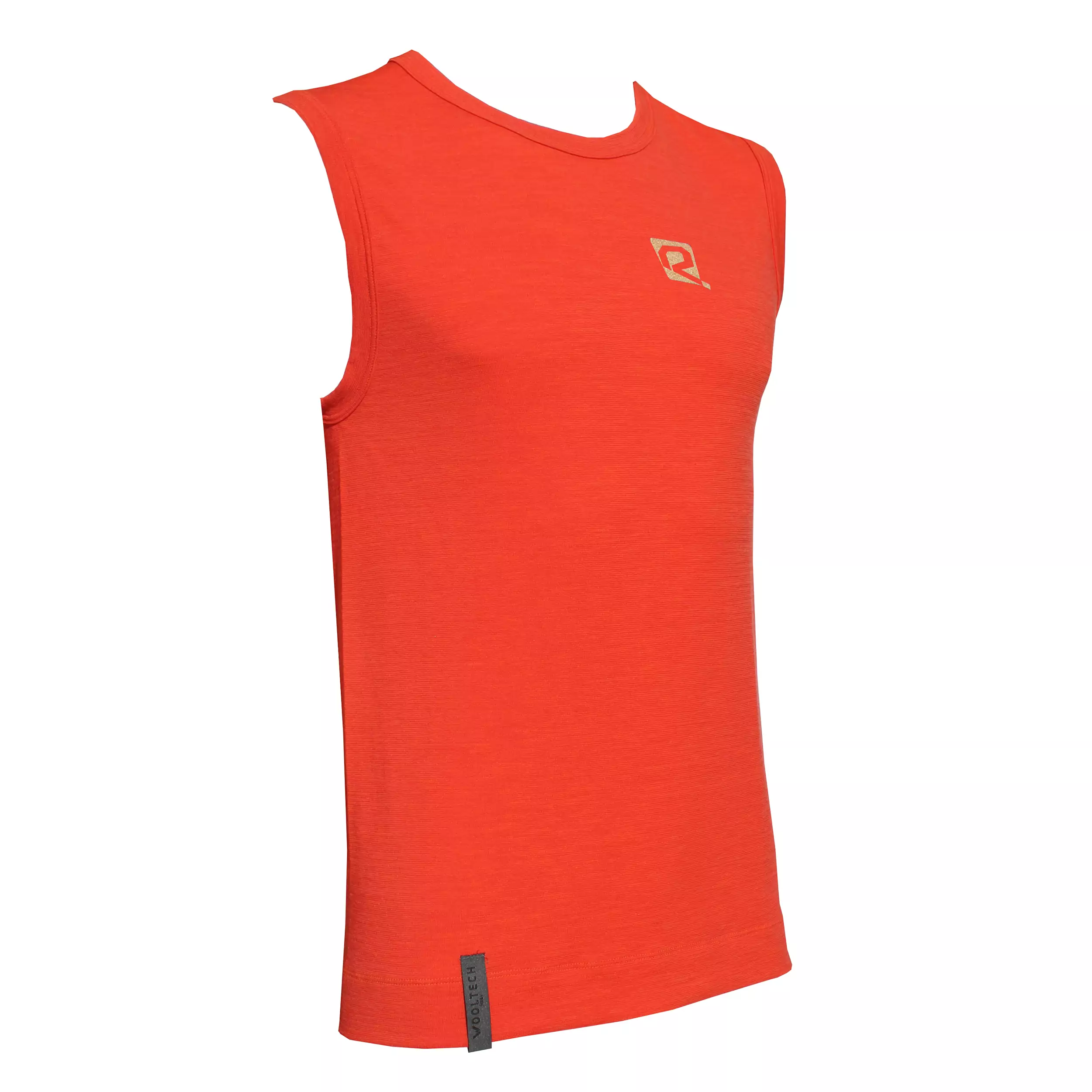 T-SHIRT RIDAY SMANICATA UOMO LANA LEGGERA WOOLTECH ARANCIO