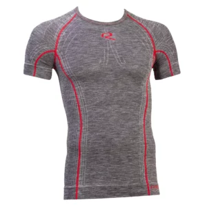 MAGLIA INTIMA MEZZA MANICA UOMO LIGHT GRIGIA/ROSSA