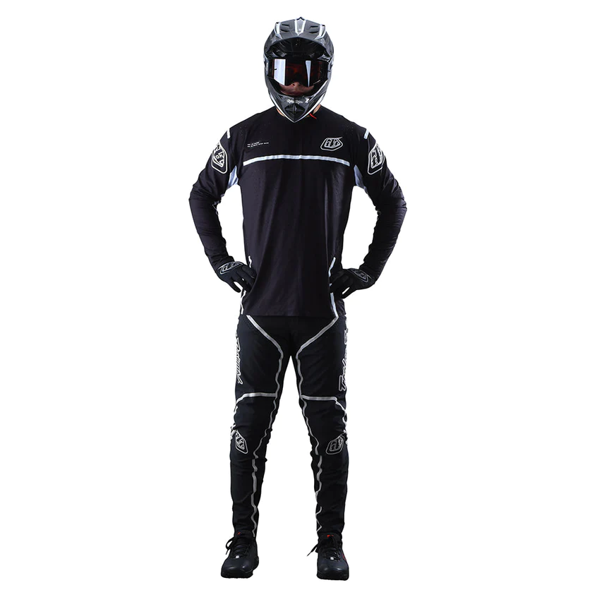 MAGLIA TROY LEE SPRINT ULTRA JERSEY LINES BLACK/WHITE - immagine 3