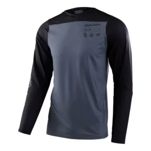 Maglia Maniche Lunghe troy lee MTB Skyline LS Jersey Mono Charcoal Grigio/Nero Taglia m